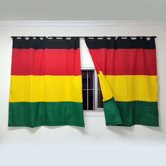 Cortina Tema Reggae para Sala/Quarto/Cozinha/Studio - Medida 3,00 x 1,60 m - Foto 3
