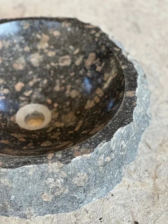 Cuba de Pedra para banheiro - estilo rústico - Foto 6