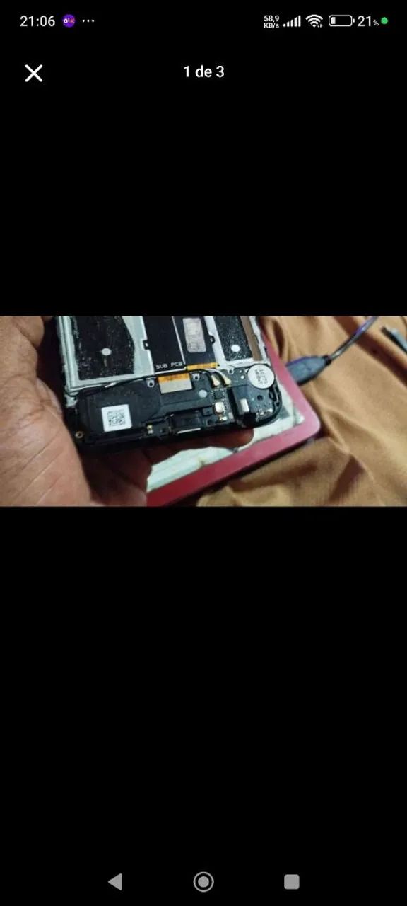 Conector de Carga Original Retirado do LG K61 Rocha Miranda - Foto 3