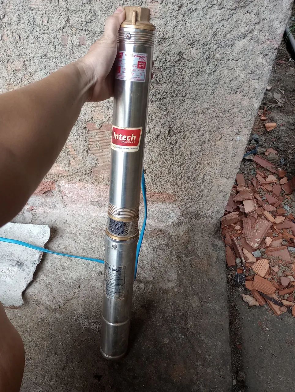 Bomba Submersa Intech BSCA2 - 1/4 nova4 HP - 127V - Foto 2