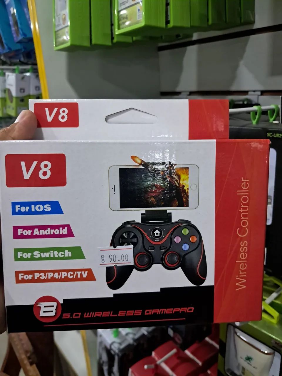 Controle sem fio gamepad