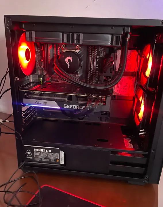 Kit  Gamer Amd Ryzen 5600x + B450m aorus + 24gb Ddr4+ SSD M2  Cor Preto Kit 