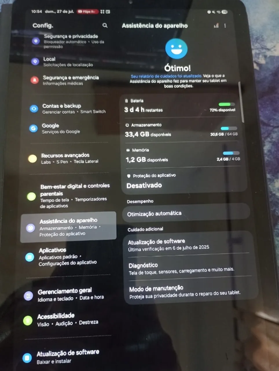 Tablet Samsung Galaxy s6 Lite 64GB