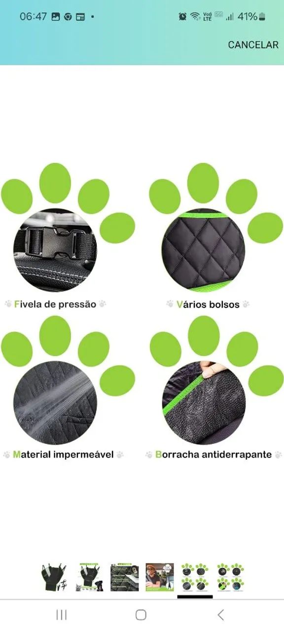 Assento de carro para cachorro - proteção e conforto - Foto 5