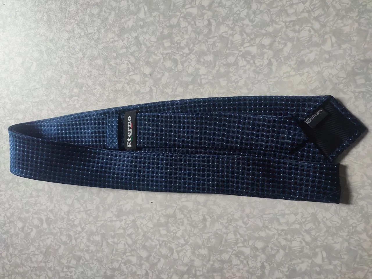 Gravata Azul Semi Slim - Foto 2