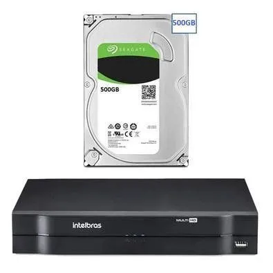 MHDX 1108 C Intelbras 500GB + HD Seagate