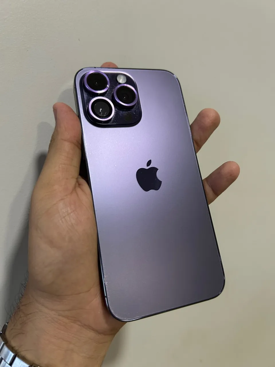 IPHONE 14 PRO MAX 128GB ROXO, ACEITO INFERIOR + VOLTA