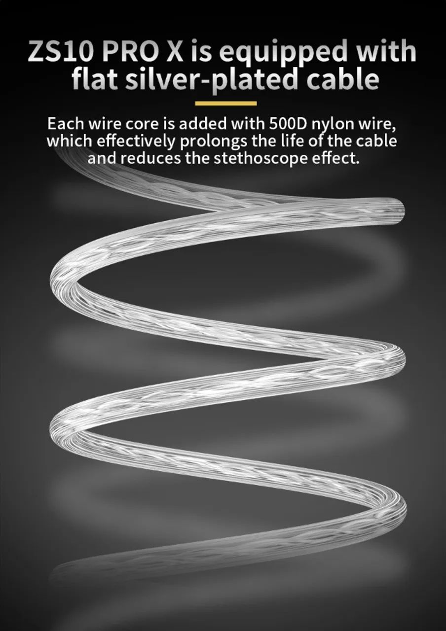 Fone de Ouvido KZ ZS10 PRO X - 10 drivers (4ba+1dd) - Foto 3