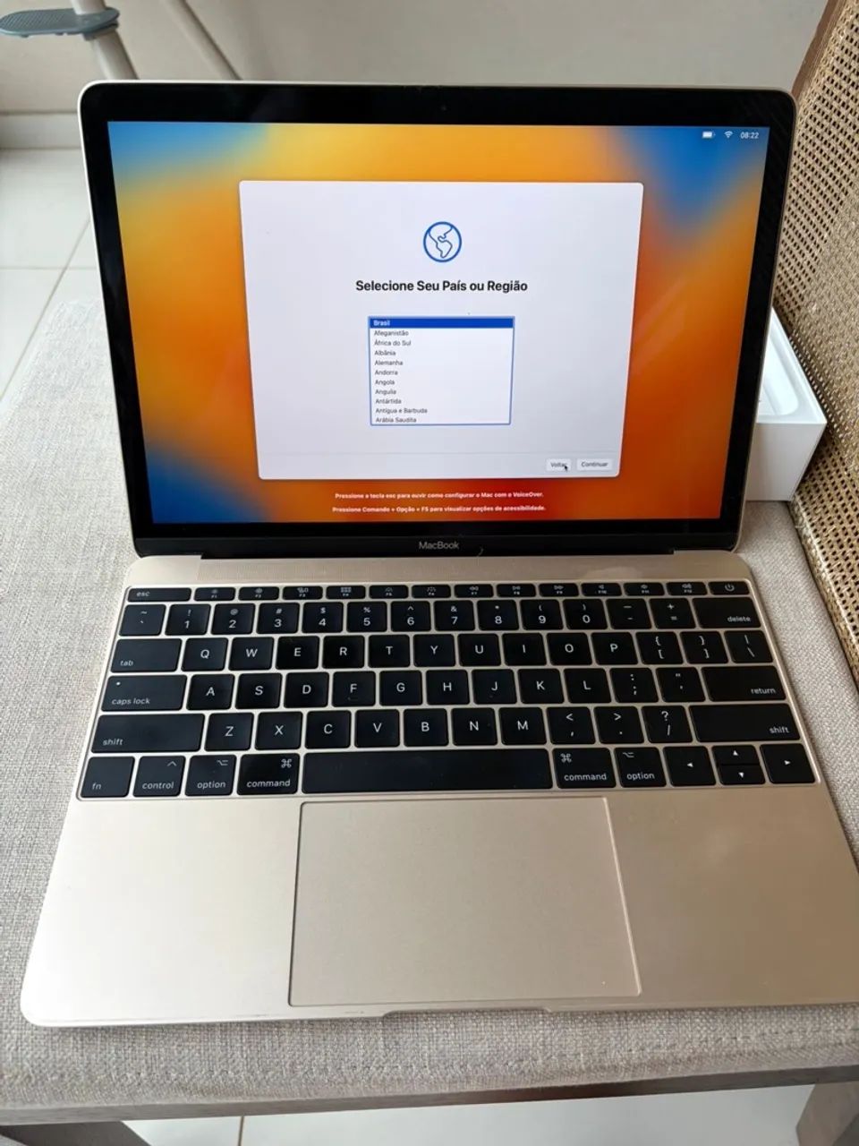 MacBook 12 Retina 256GB Caixa Original - 2017 - dourado