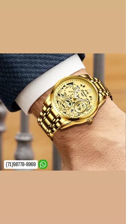 Relógio masculino resistente 