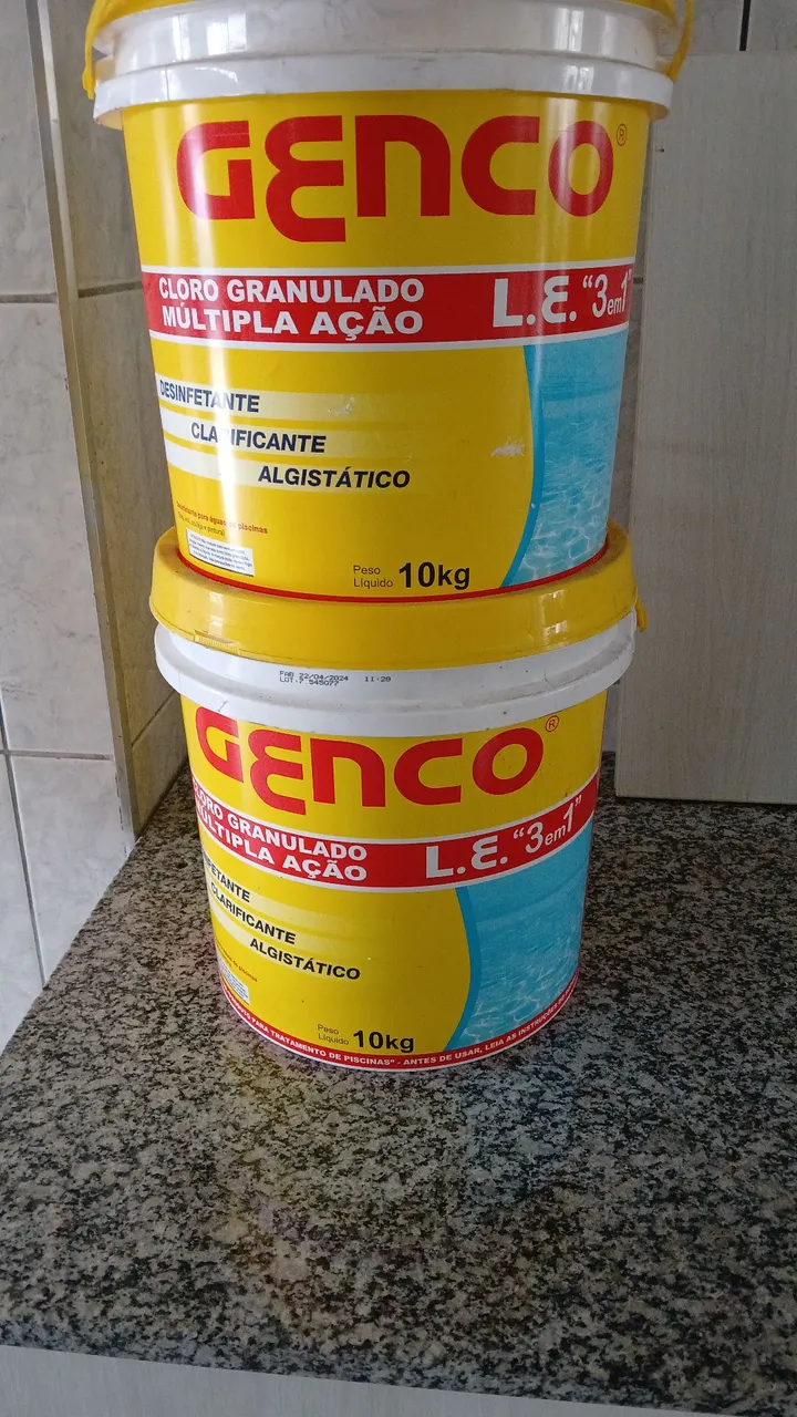Cloro Granulado Genco 10kg - Tratamento de Piscinas