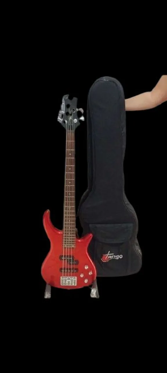 Baixo Elétrico Vermelho 5 cordas