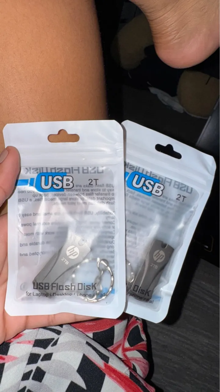 Pen Drive HP 2TB USB Flash Disk - Novo