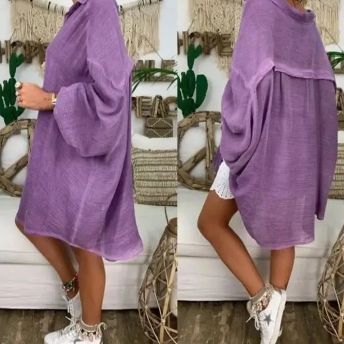 Camisão Manga Longa Roxo