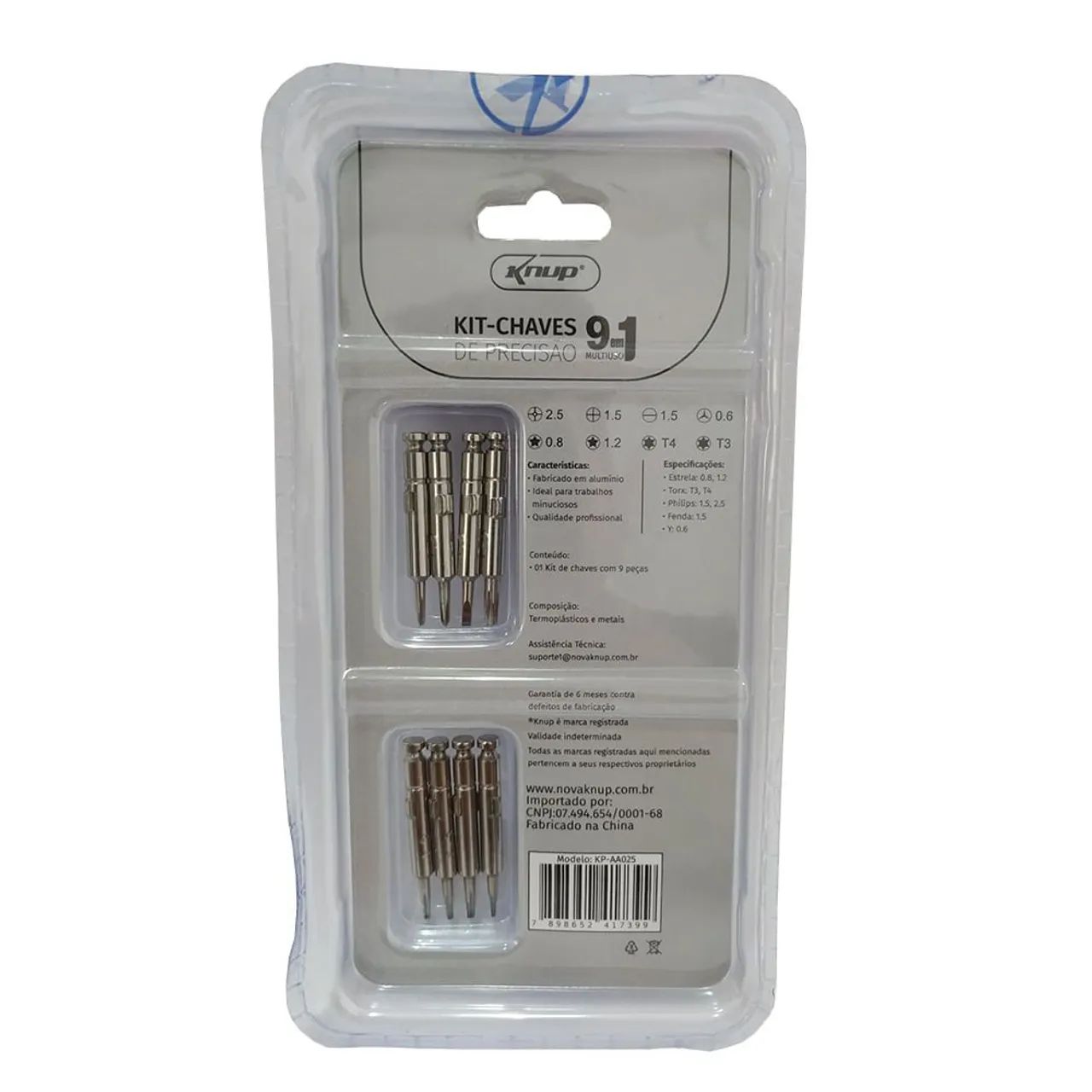Kit de Chaves de Precisão 9 em 1 Knup - Foto 2
