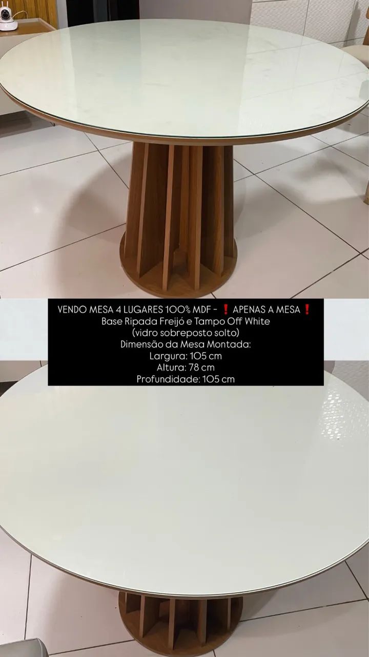 MDF TABLE WITH GLASS TOP64294100267906121