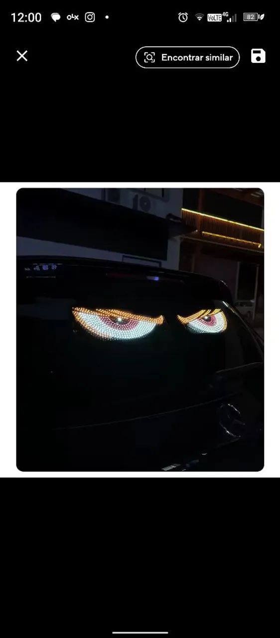 Tela olho vivo LED pisca strobo - Foto 3