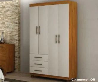 Guarda-Roupa Cidy MDF! Pronta Entrega! - Foto 2