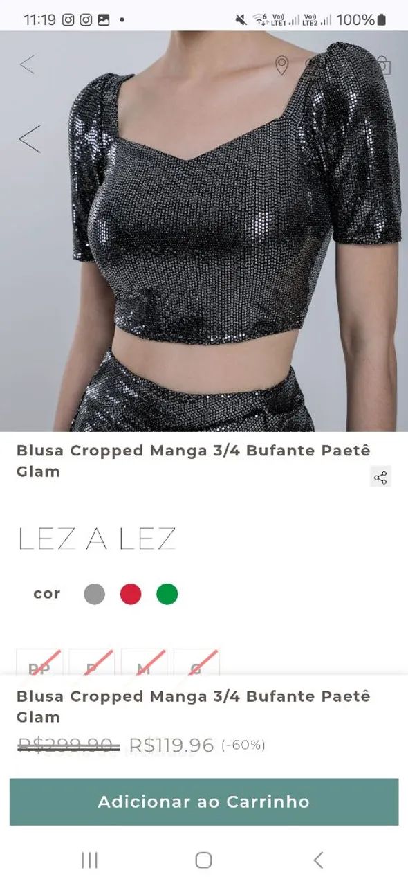 Cropped Paet ê. Lez a Lez  - Foto 2