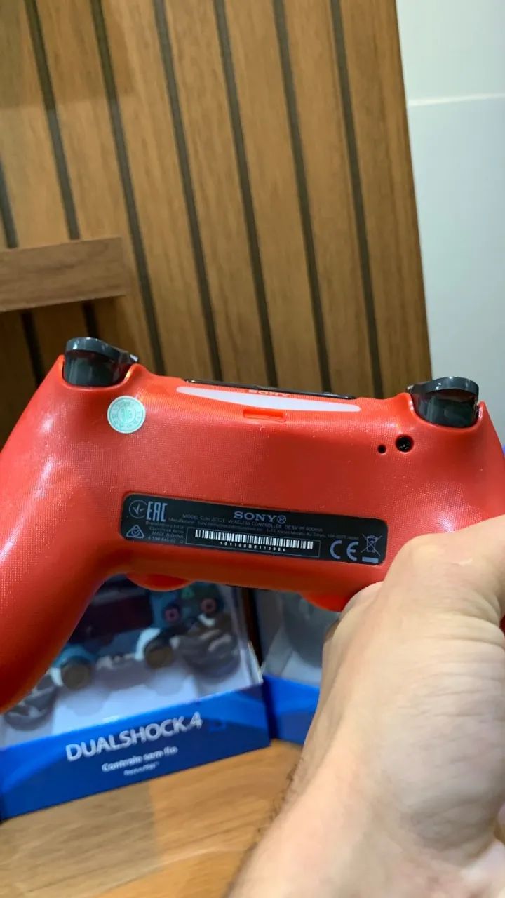 Controle para PlayStation 4 Vermelho Red Magma Bluetooth Touchpad - Envio Imediato  - Foto 4