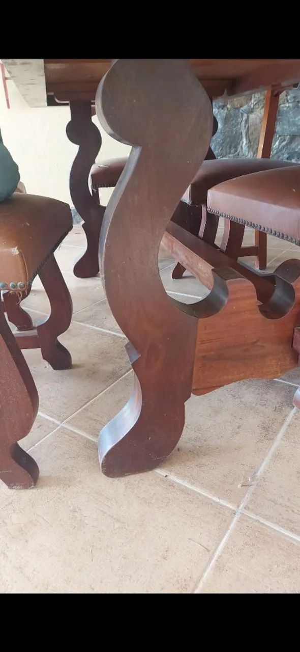 Solid Wood Dining Table with 6 Chairs64962681646851122