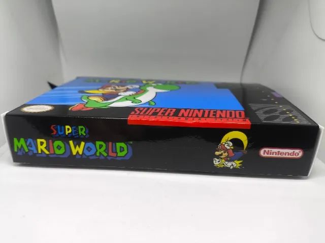 Caixa do Jogo Super Mario World para Super Nintendo - Inclui Berço - Foto 5