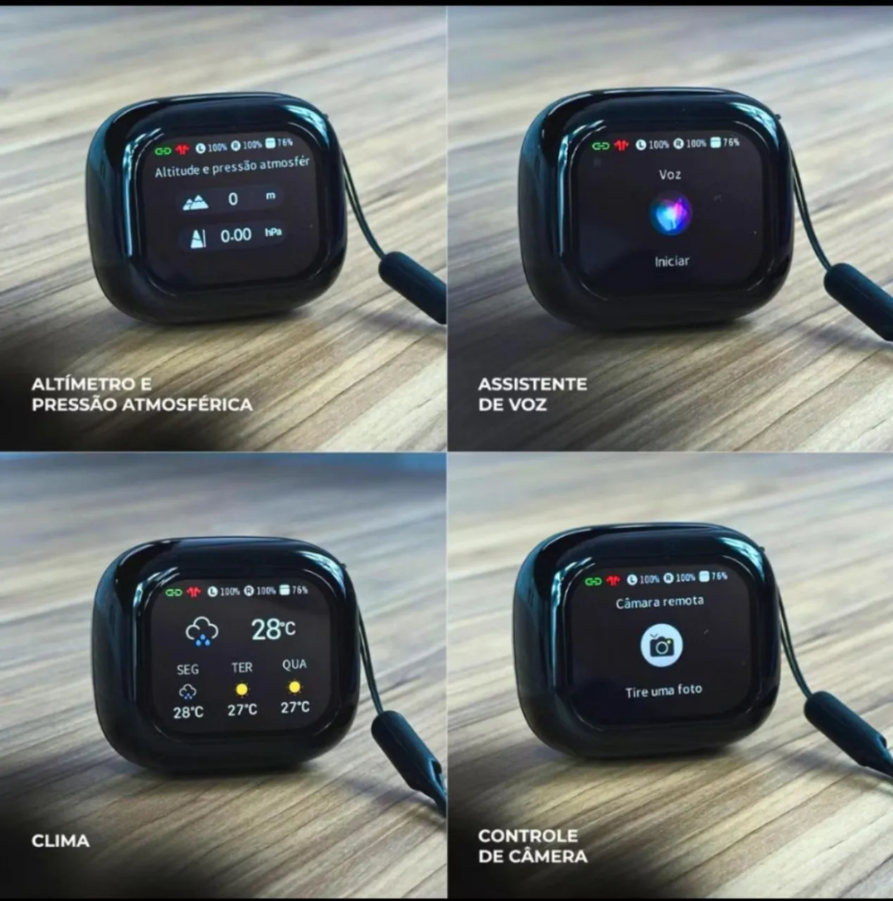 Fone Bluetooth com Cancelamento de Ruído + Smart Case