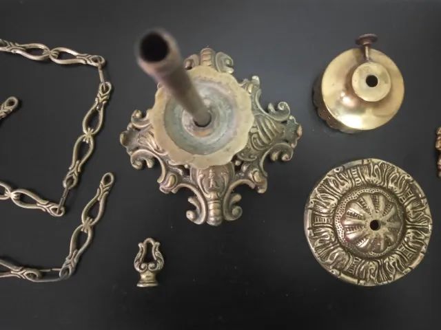 Peças antigas reposição Luminárias - Abajur - Castiçal - Leia  - Foto 3