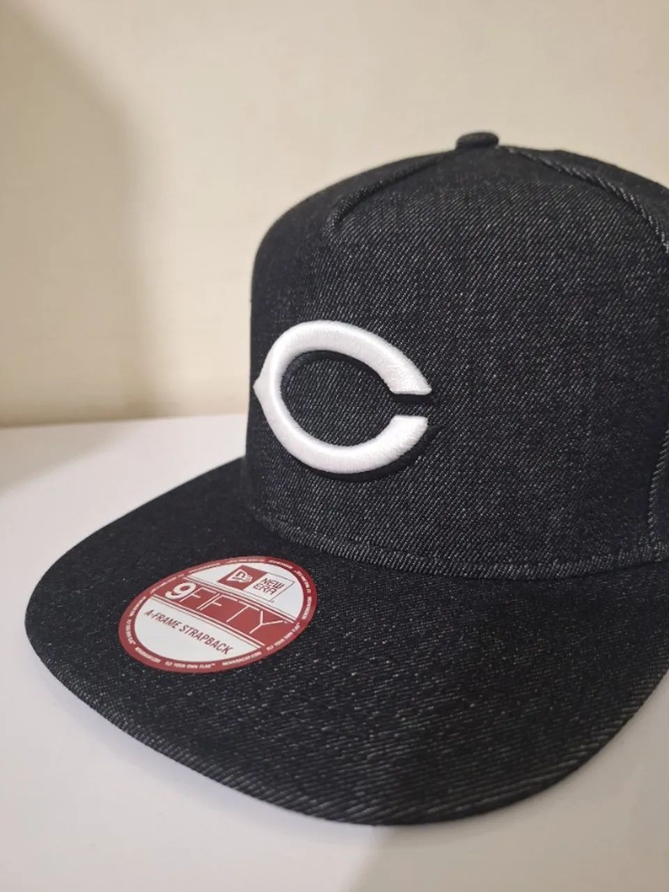 Boné New Era Aba Reta Jeans MLB Cincinnati Reds Original - Foto 5