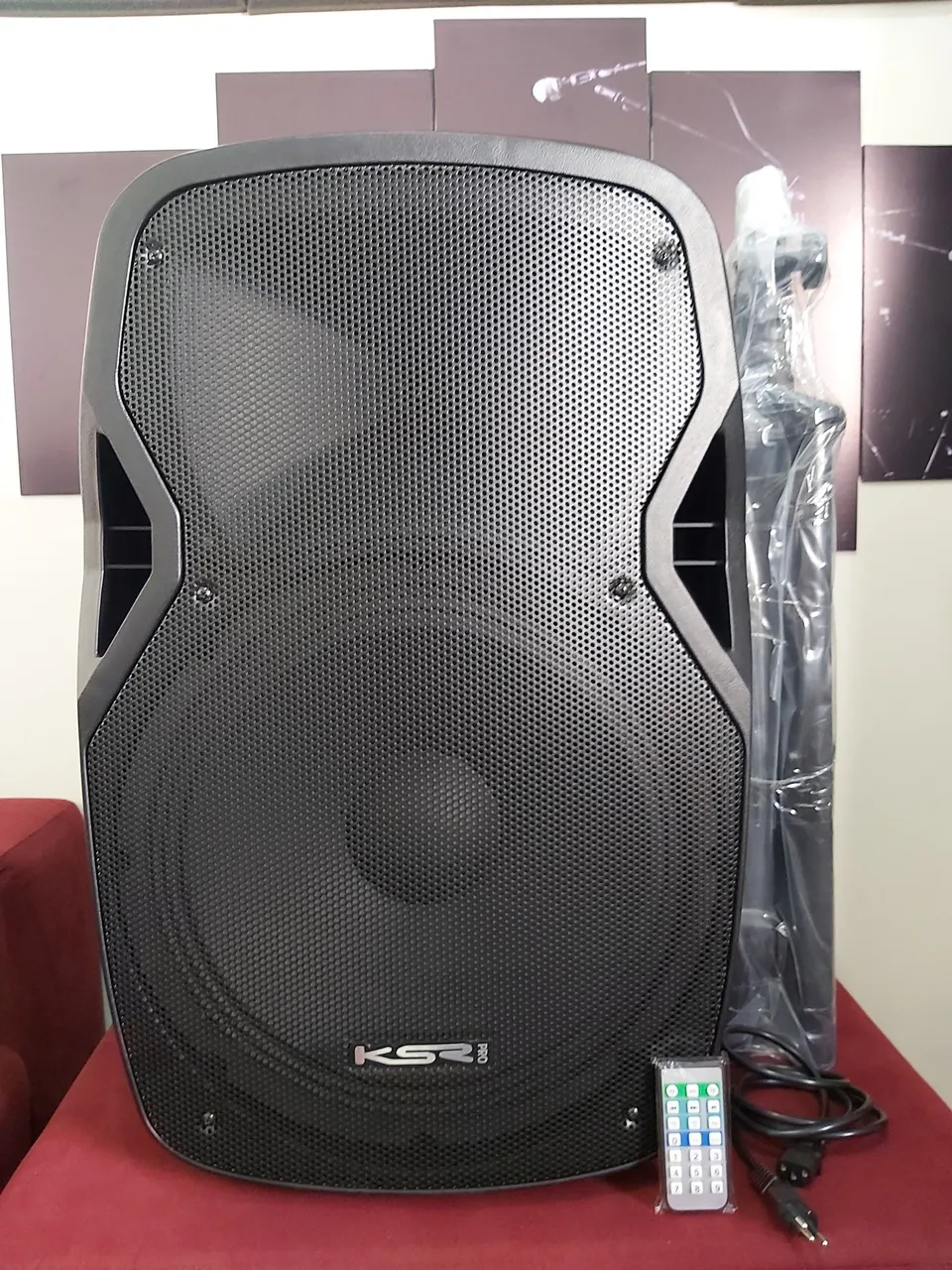 Caixa Ativa 15 Ksr Pro K815 Bluetooth Usb + Tripe Ksr Pro