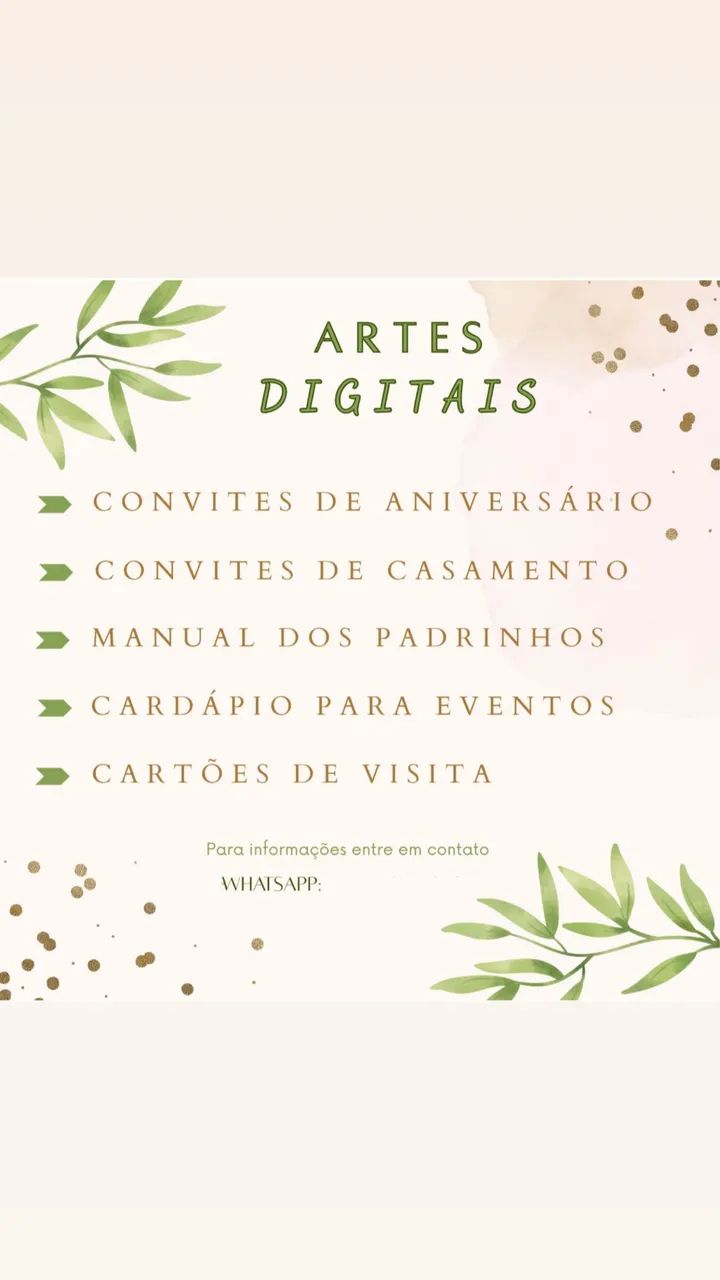 Faço convites digitais 