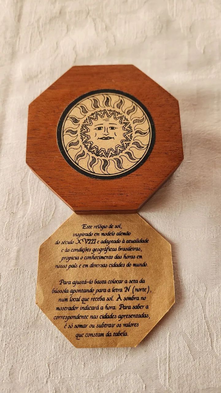 Relogio de Sol com Bússola - Foto 2