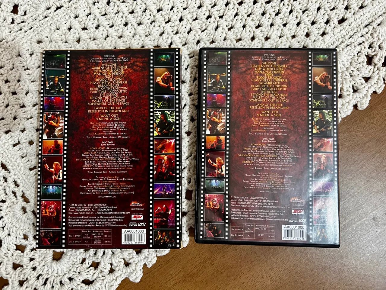 DVD Gamma Ray - Hell Yeah!!! T he Awesome Foursome - Live in