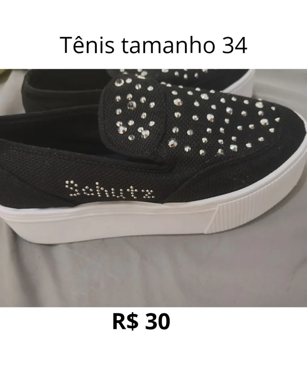 Tênis Schutz tamanho 34 com pedras