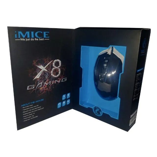Mouse Gamer iMice X8 Gaming 3.600DPI - WZetta - Foto 2