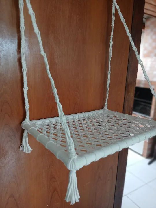 Cama para gato em Macrame - ideal para descanso! - Foto 5