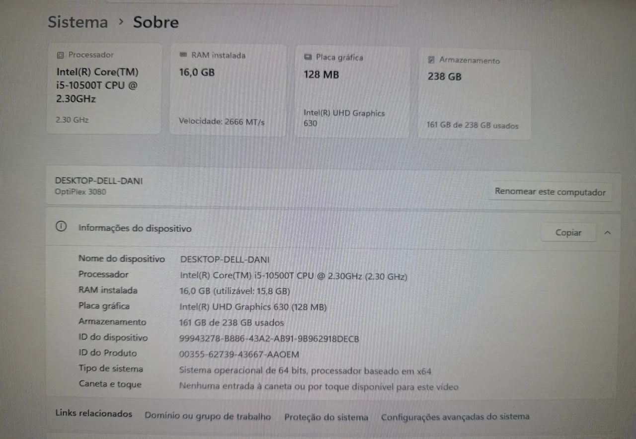 Dell Optiplex 3080 i5 Mini - 2 Monitores - 10ª Geração  - Foto 3