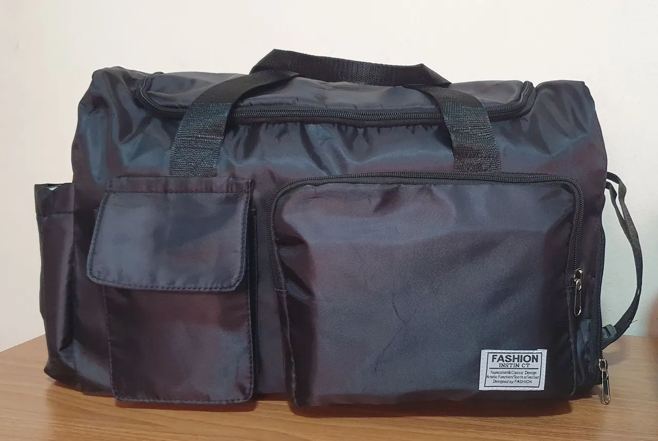 Bolsa mala de viagem impermeável preta