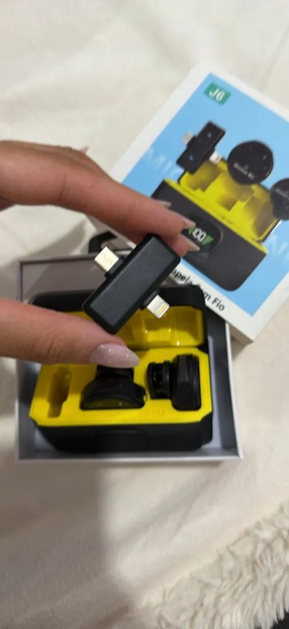 Lapela com 2 Microfones Profissional (Celular e CAM)  - Foto 3