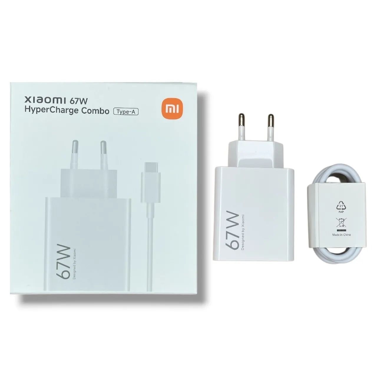 Carregador Xiaomi HyperCharge 67W + Cabo USB-C - Original - Foto 2