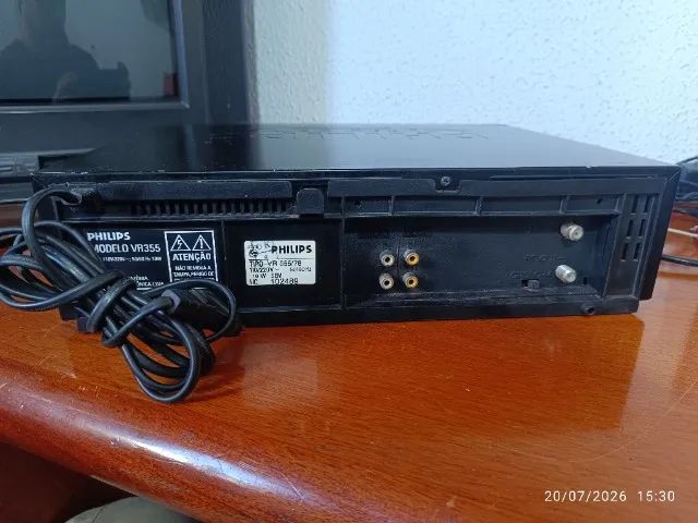 Video Cassete Philips VR355 4 cabeças mono - Foto 4