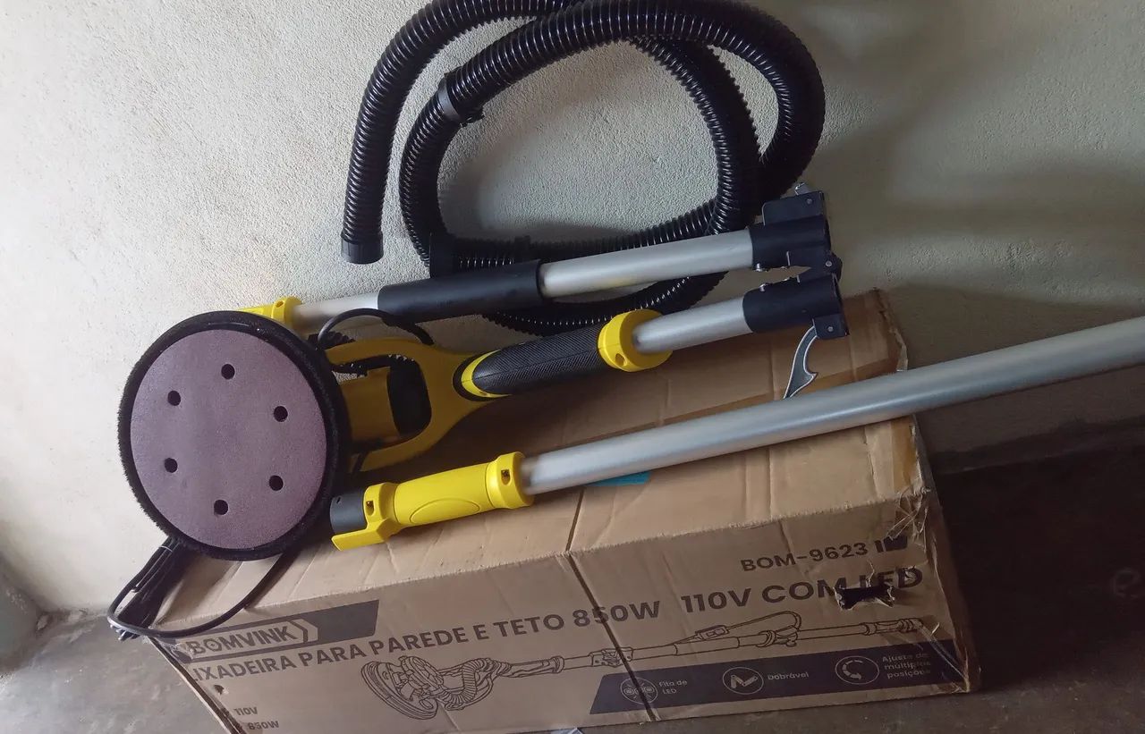 Lixadeira para parede e teto 850w nova 110v - Foto 2