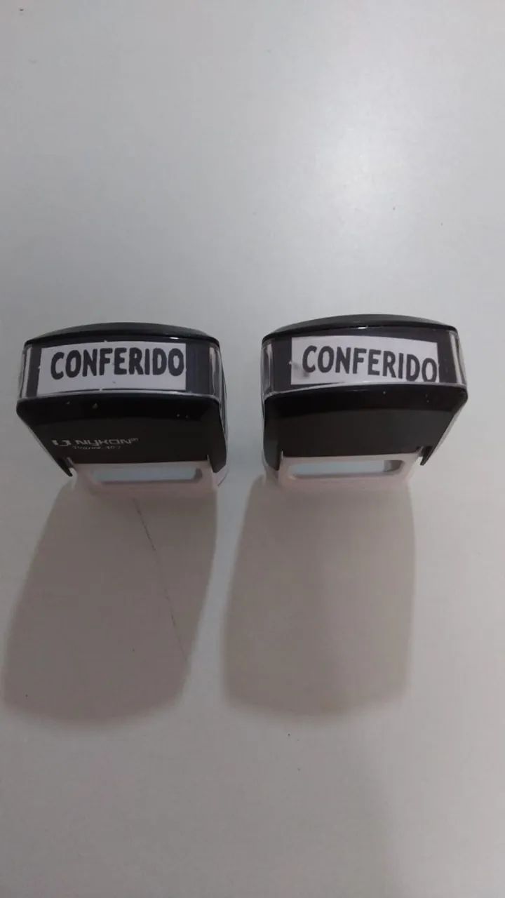  kit 2 Carimbo Conferido Impecável