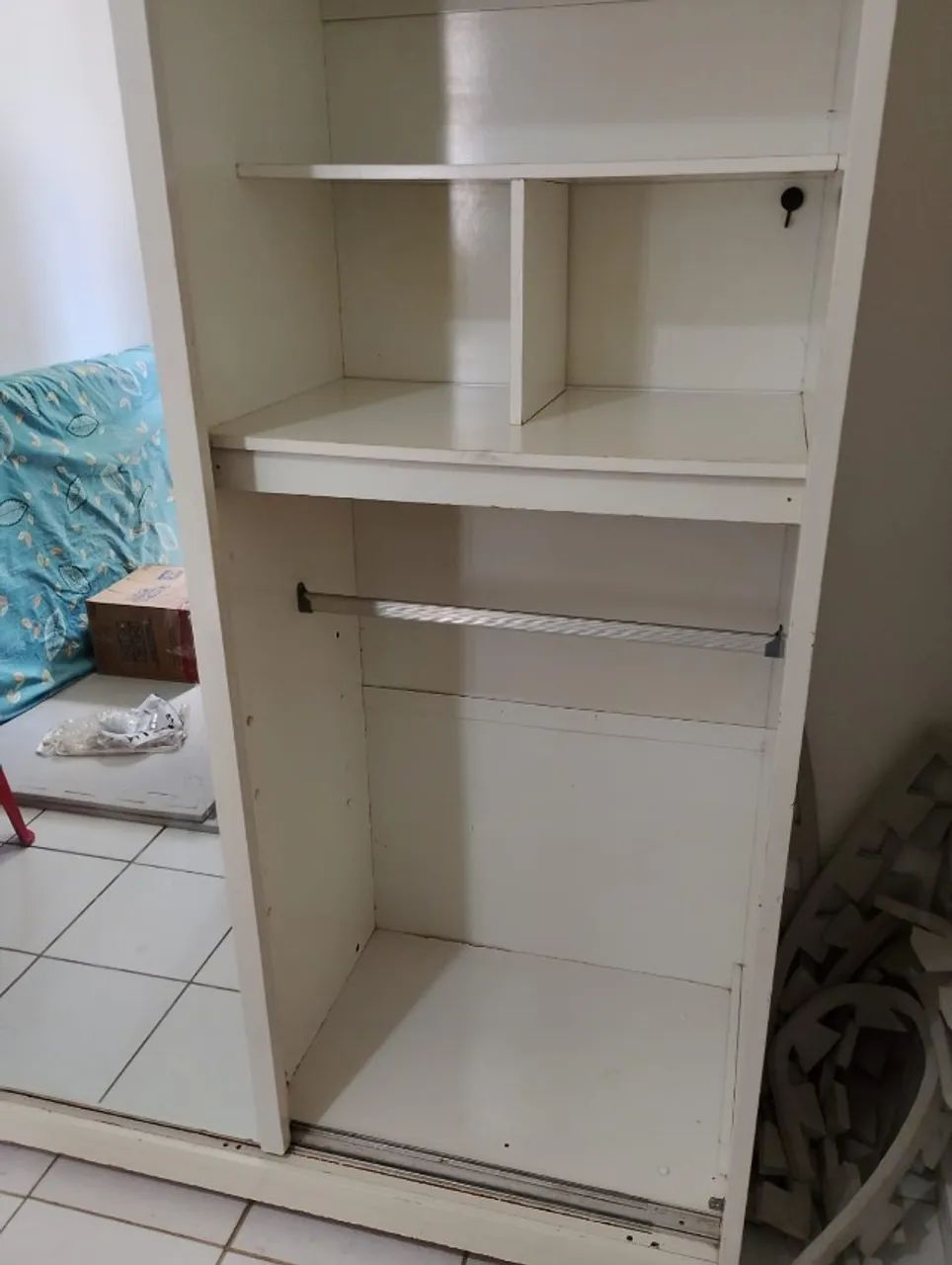 Guarda Roupa de Solteiro c/ espelho - Foto 5