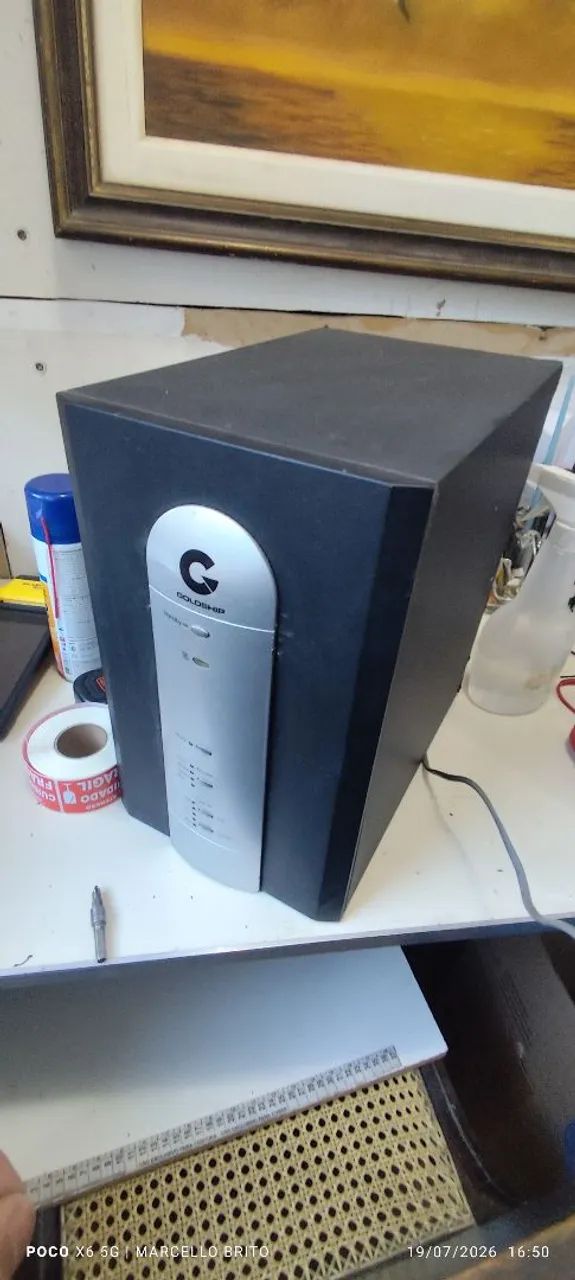 Home theater subwoofer e 5 caixas DEFEITO 