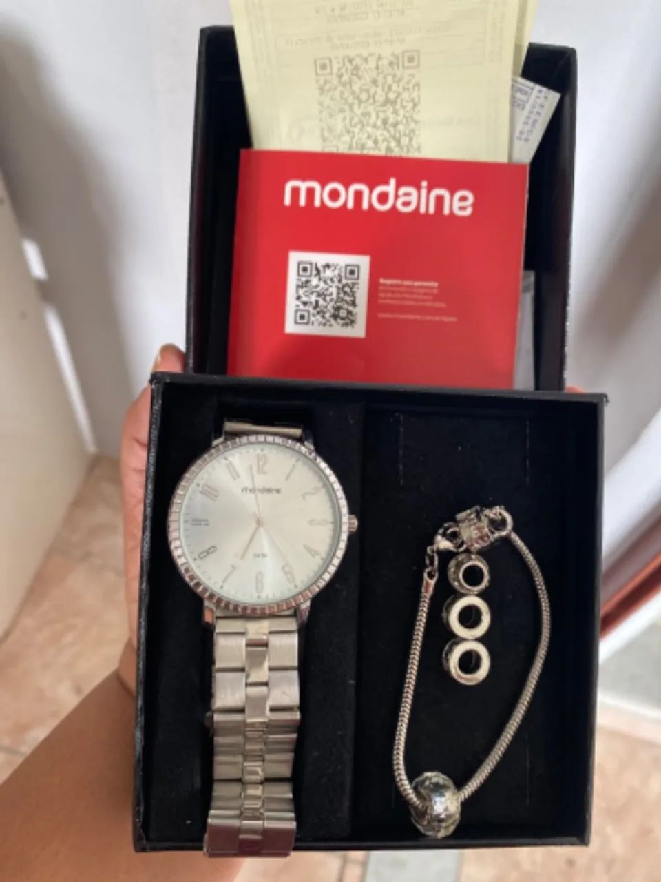 Relógio Mondaine c/ Pulseira e Berloques - Foto 4