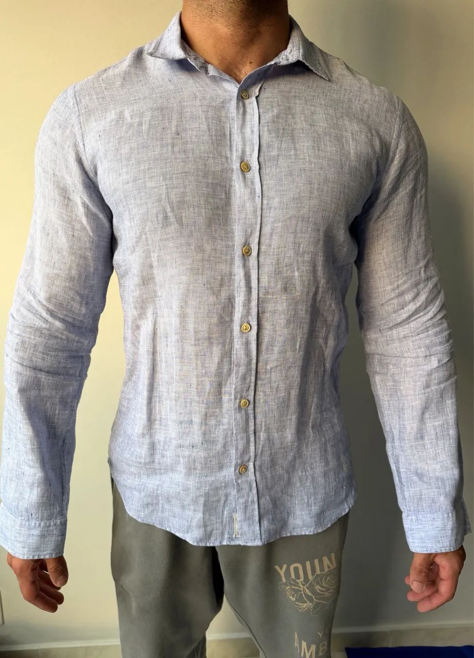 Camisa de linho Pineapple, tamanho 4