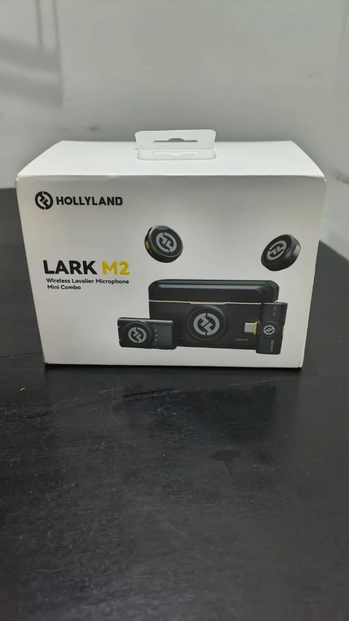 Microfone de lapela Hollyland Lark M2 Míni combo 