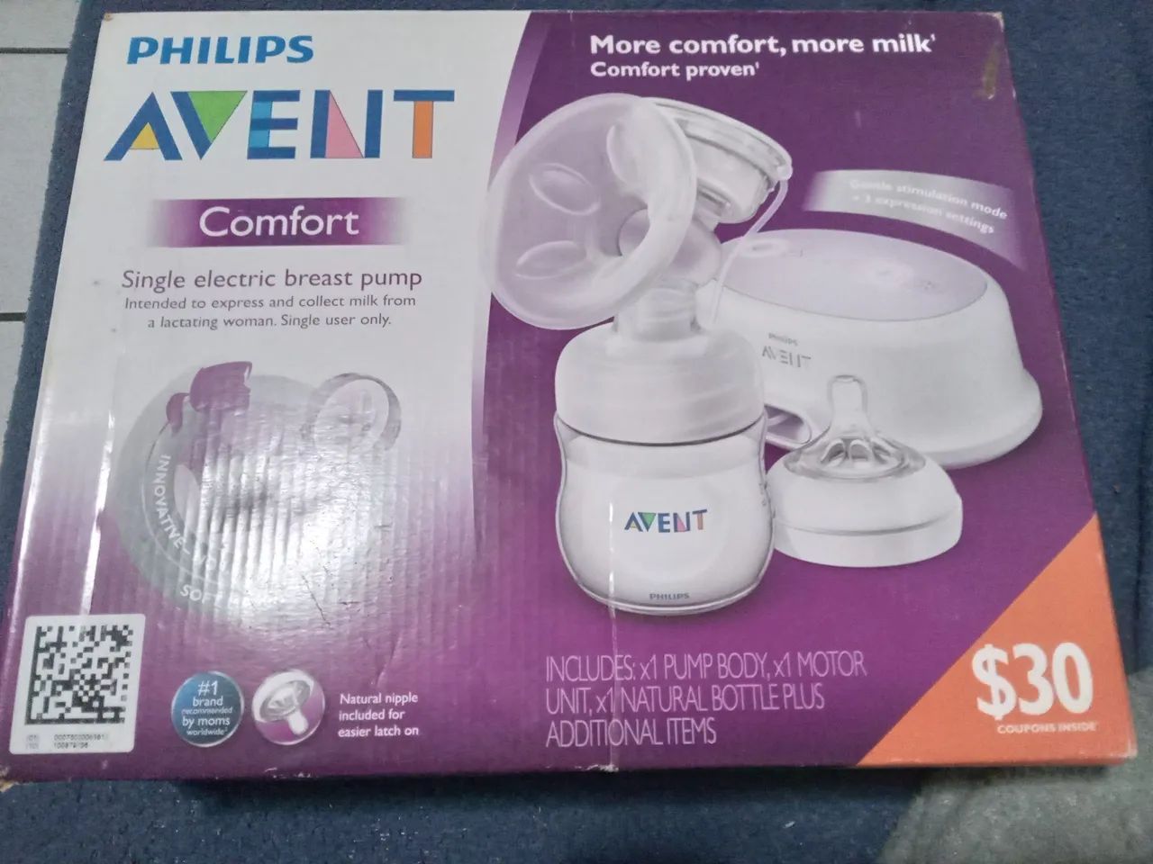 Extrator elétrico de leite materno Philips Avent (modelo SCF332)