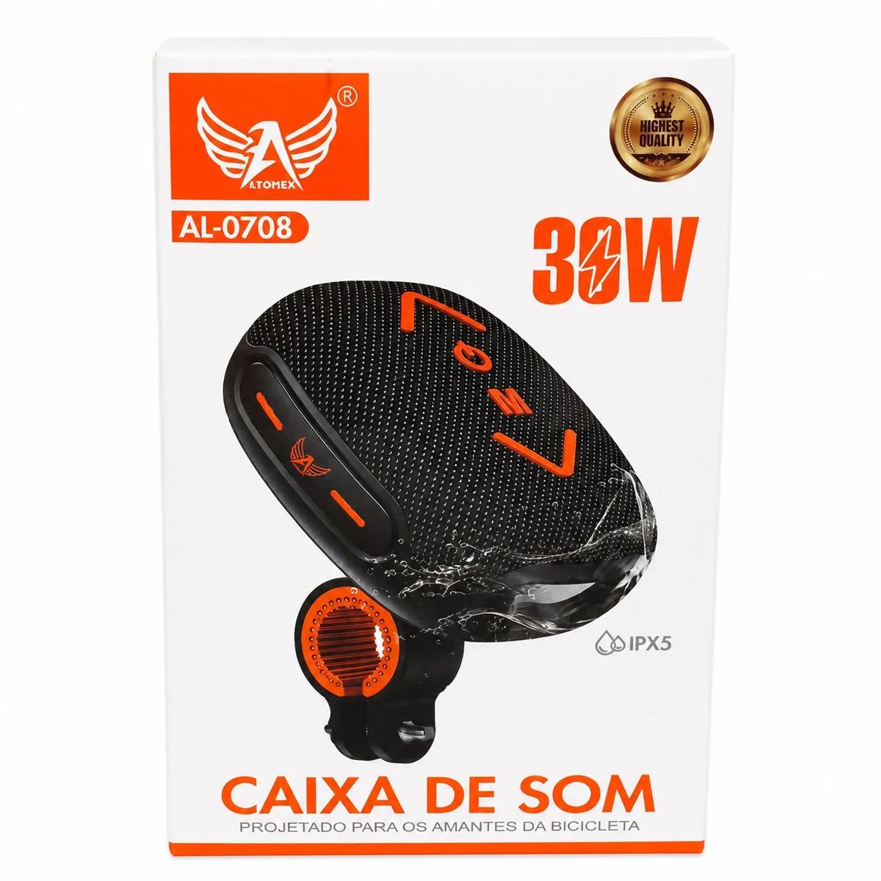 CAIXA DE SOM BLUETOOTH PARA BICICLETA 30W - Foto 3